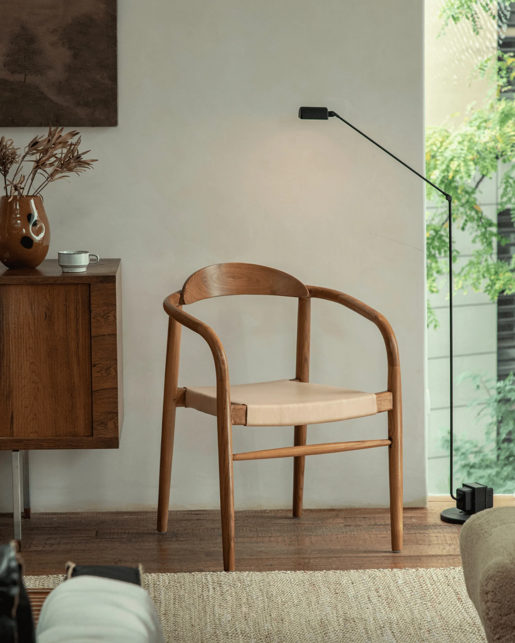 Crescent Leather Chair - Image 12