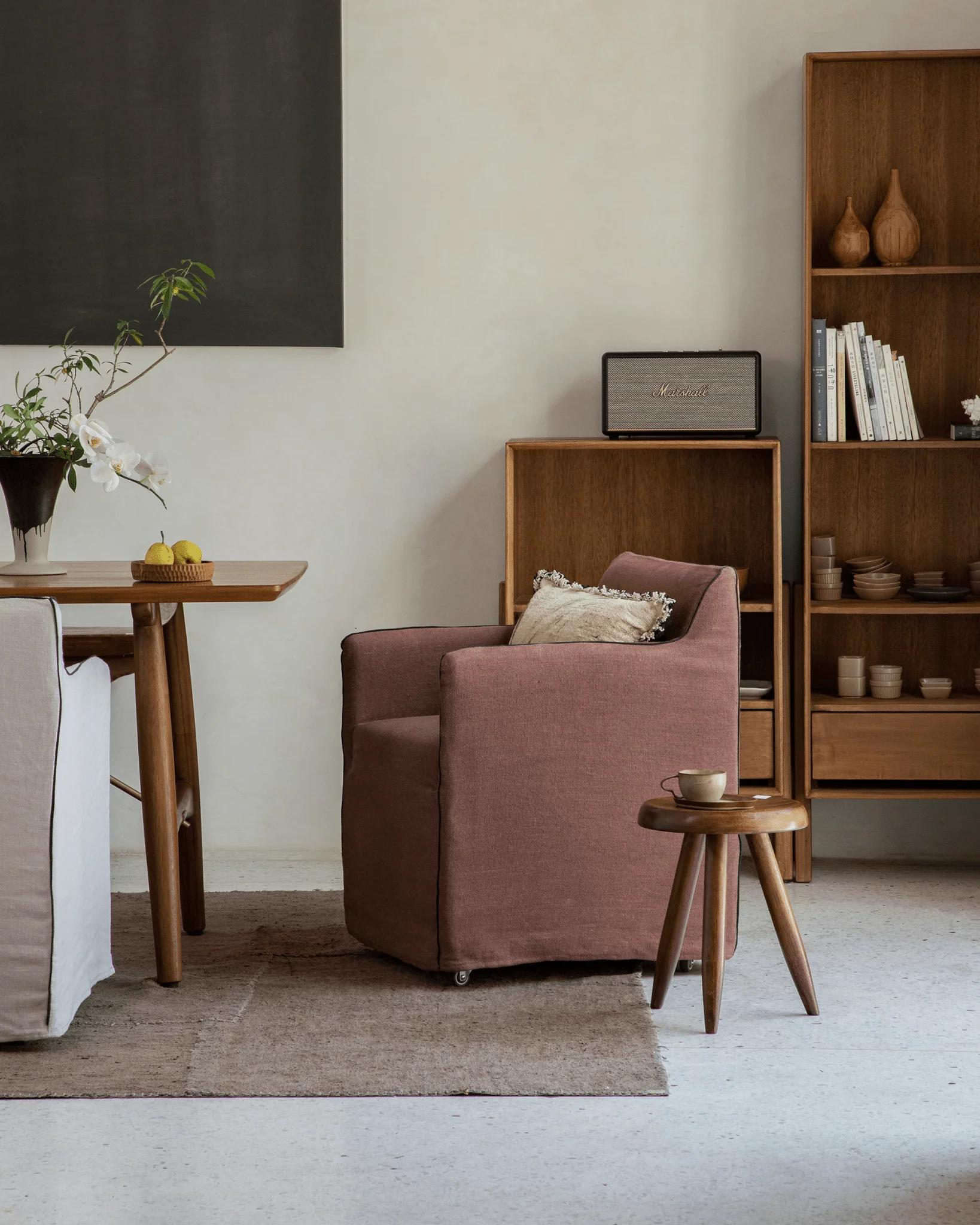 Ducy Linen Slipcover Chair - Image 4